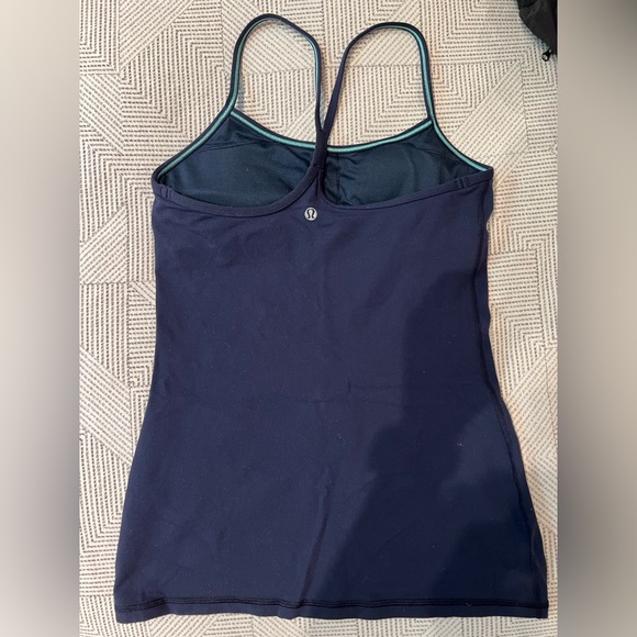 Lululemon Navy Racerback Tank - Picture 2 of 2